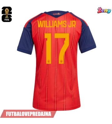 Lacne Ženy Futbalové dres Španielsko Nico Williams #17 MS 2026 Krátky Rukáv - Domáci